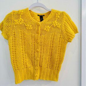Lucky Brand Yellow Knit Sweater